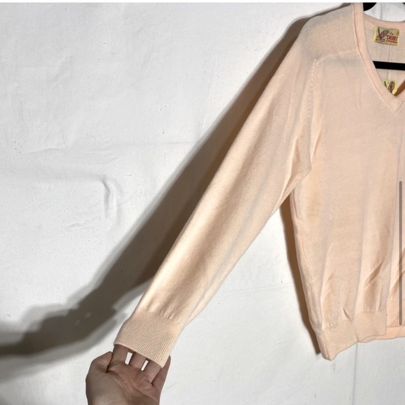 Vintage Lady Phoenix Sportswear Orange Lakewood Golf World V Neck Sweater M - Picture 7 of 11